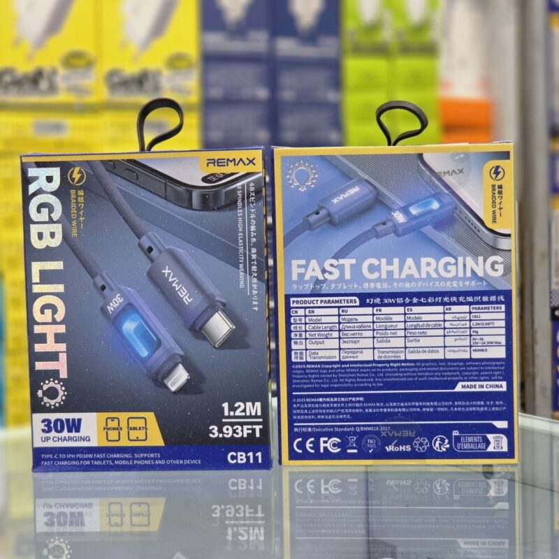 کابل شارژ  PD لایتنینگ به تایپ سی برند ریمکس مدل CB11