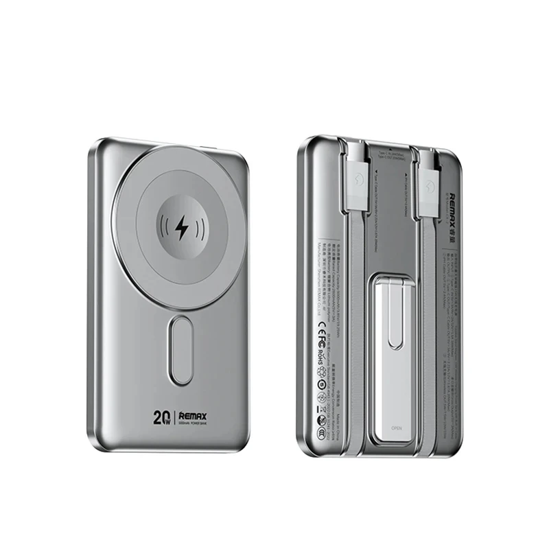 پاور بانک وایرلس ریمکس مدل مگنتیک CX-2 ظرفیت 10000 میلی آمپر