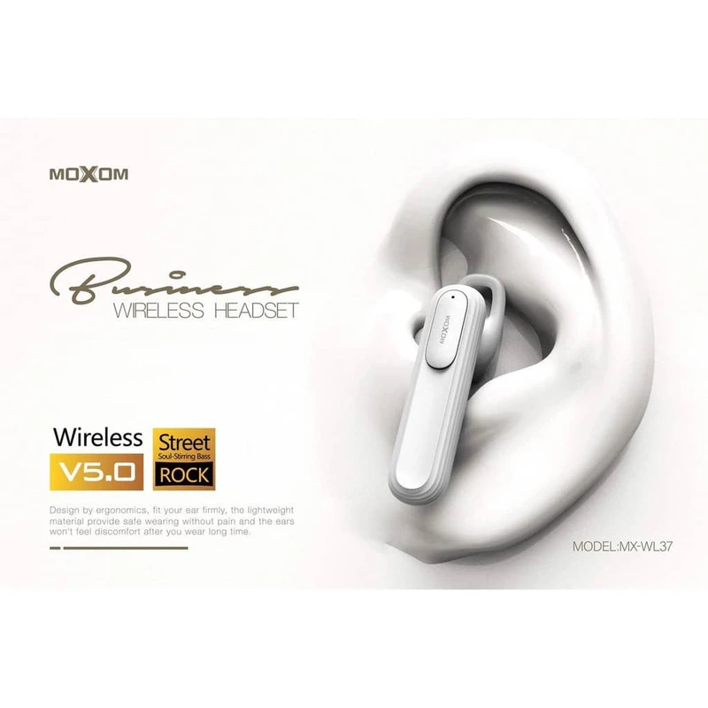 هندزفری بلوتوثی تک گوش برند موکسوم مدل MX-WL37