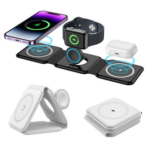 شارژر وایرلس سه کاره مدل Magnetic Wireless Charger 3 in 1