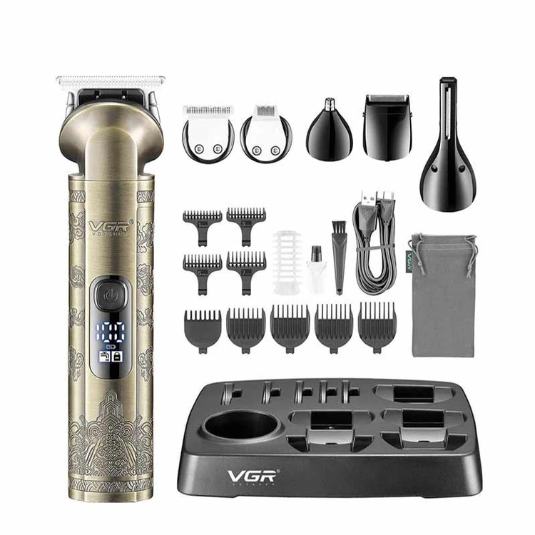 ماشین اصلاح سر و صورت ۶ کاره وی جی ار مدل V-109