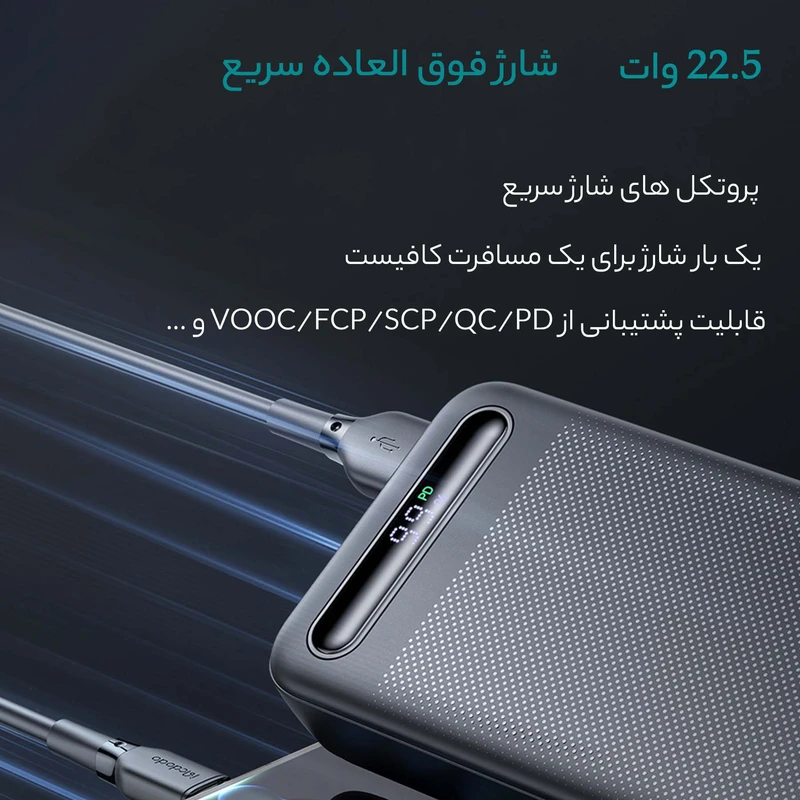 پاوربانک مک دودو 22.5W مدل MC-389 ظرفیت 20000 میلی آمپر ساعت - Image 4
