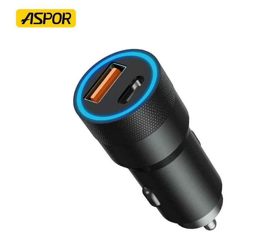 شارژر فندکی برند آسپور مدل Aspor A909