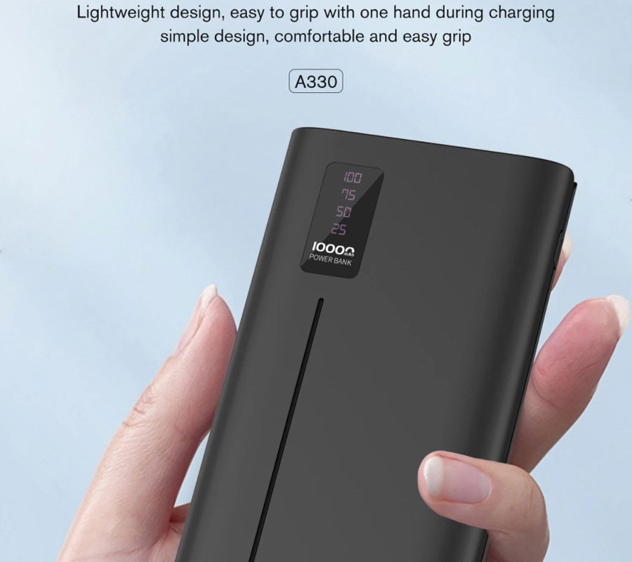 پاور بانک برند آسپور مدل A330 ظرفیت 10000mAh دارای سه خروجی