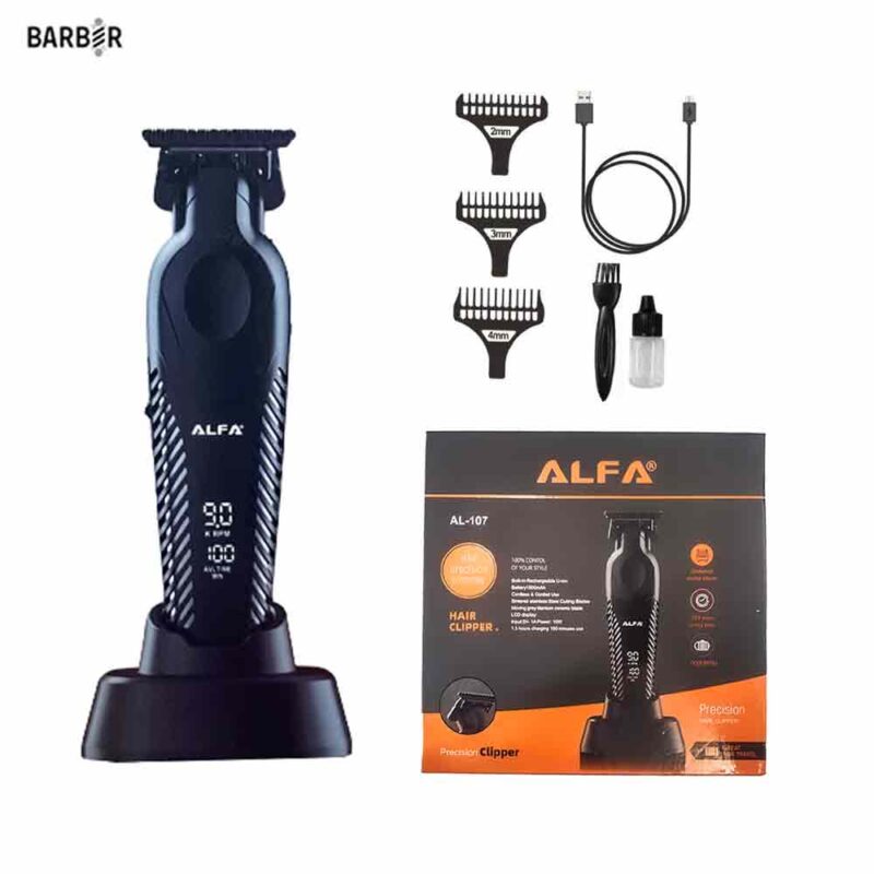 ماشین اصلاح خط زن وصفر زن حرفه ای آلفا AL-107