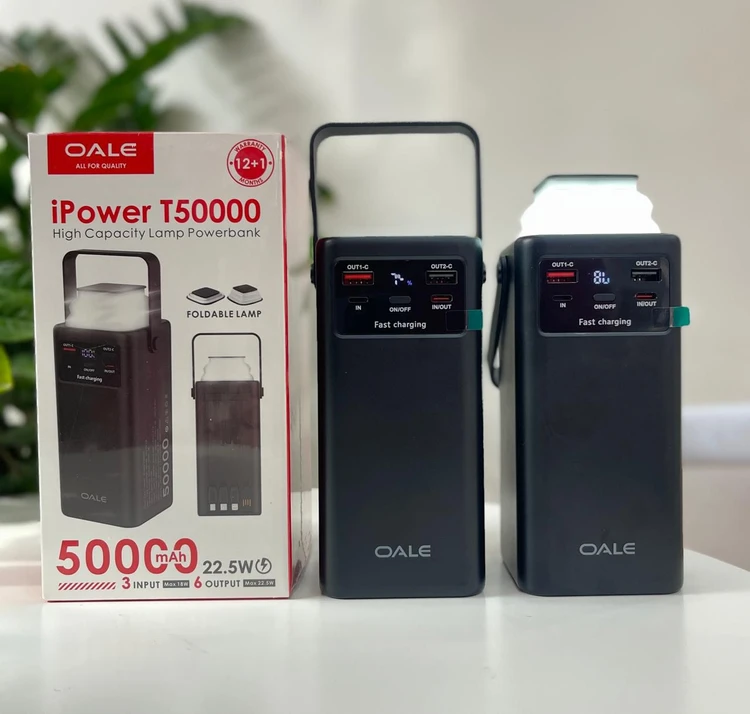 پاوربانک 500000 هزار میلی امپر برند OALE IPOWER T50000