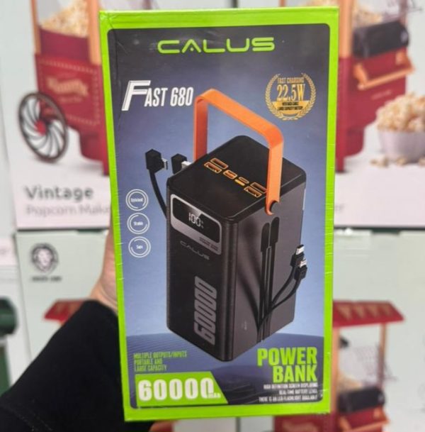 پاوربانک 60000 میلی آمپر برند کالوس مدل CALUS FAST 680