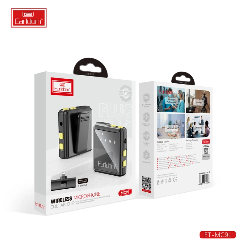 میکروفن یقه ای ارلدام مدل Lithning MC9L