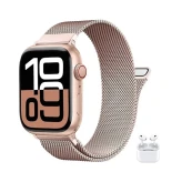 ساعت هوشمند طرح اپل واچ مدل WISME-X33 Mini همراه با ایرپاد