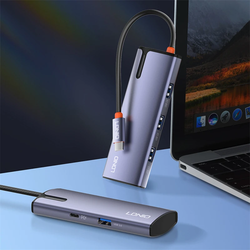 هاب 5 پورت USB-C الدینیو مدل DS-15U