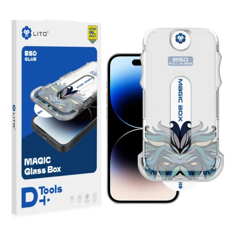 گلس اتوماتیک برند لیتو به همراه کیت نصب برای آیفون