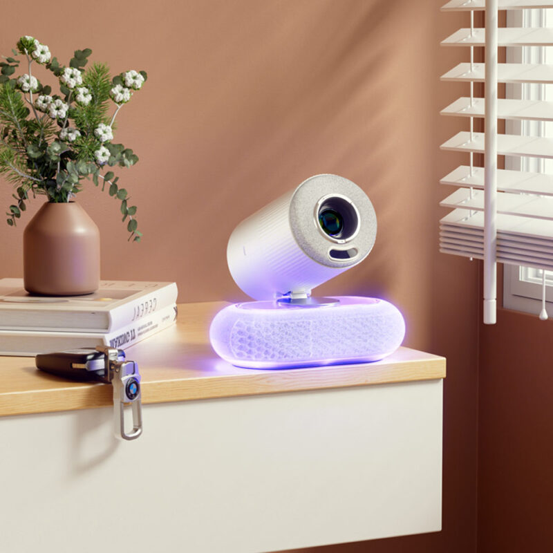 پروژکتور هوشمند فولاچدی پرودو مدل Porodo Lumacast Smart Full HD Projector