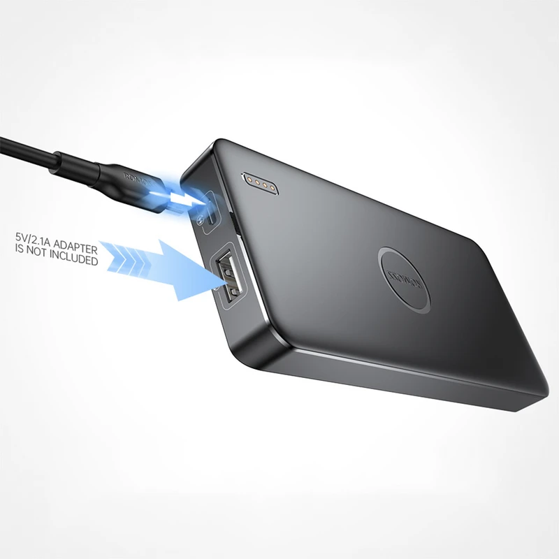 پاوربانک روموس مدل PPB10-251 ظرفیت ۱۰ هزار میلی آمپر فست شارژ ۲۲.۵ وات