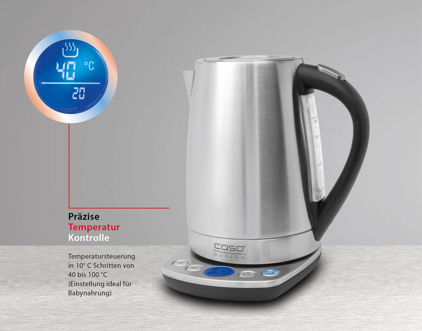 کتری برقی 1.7 لیتری کاسو آلمان CASO WK 2200