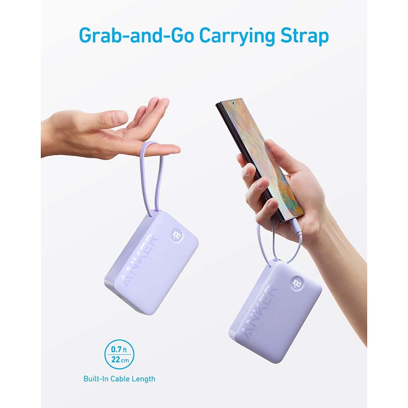 پاوربانک قابل حمل انکر مدل A1647 ظرفیت ۲۰۰۰۰ میلی‌ آمپر ساعت