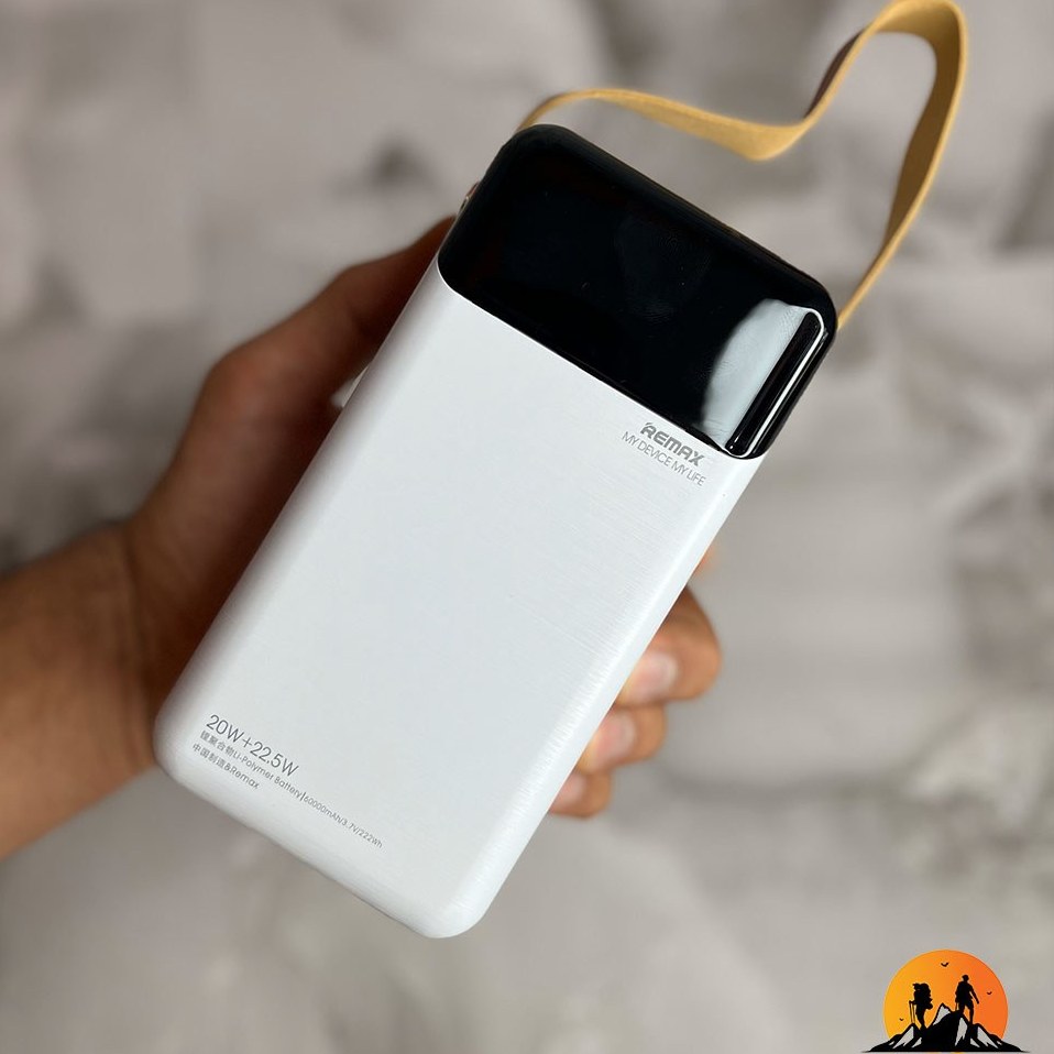 پاوربانک ریمکس مدل RPP-565 ظرفیت ۶۰۰۰۰ میلی آمپر فست شارژ