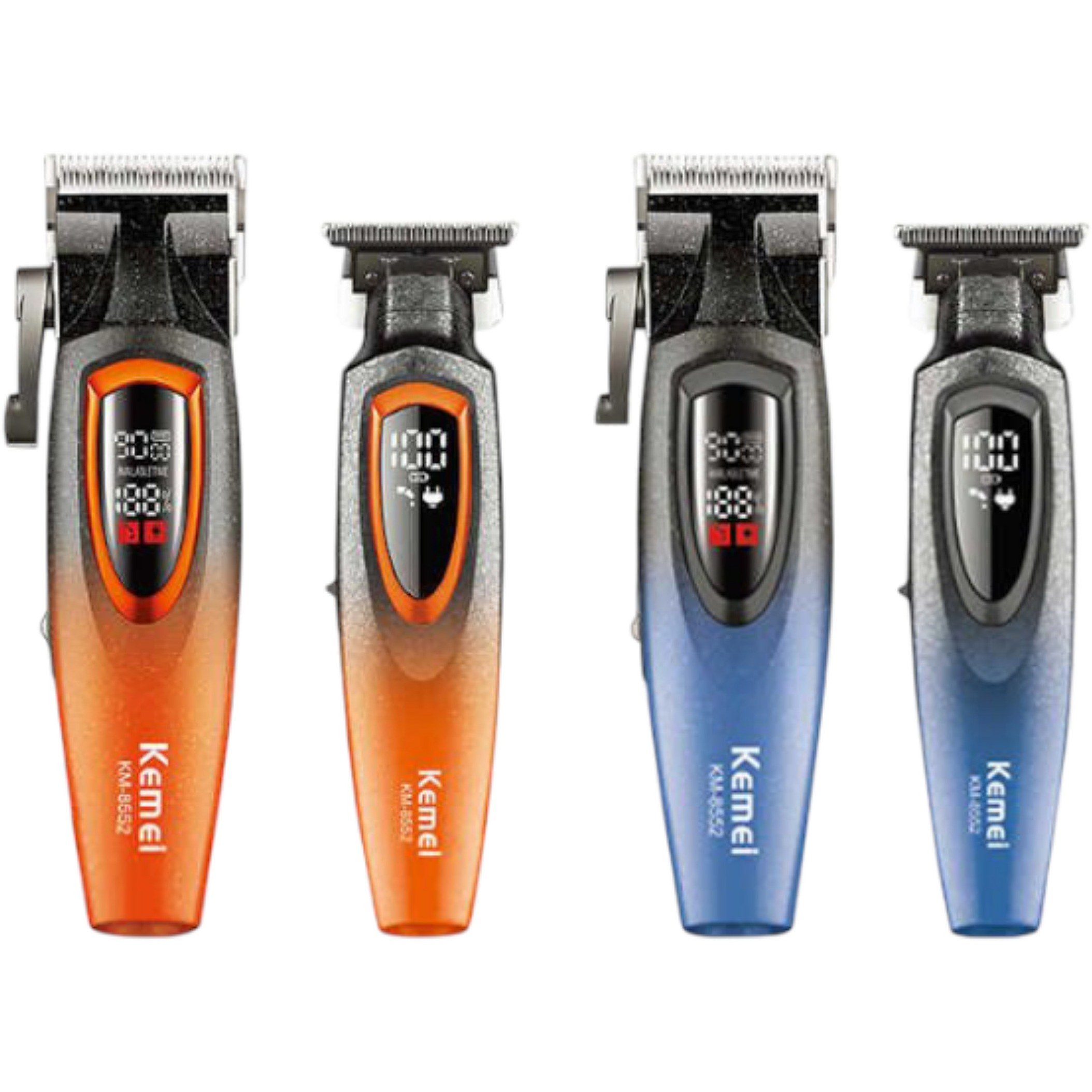 ست ماشین اصلاح کیمی مدل KM8553 با برش مستقیم و استیل ضد زنگ