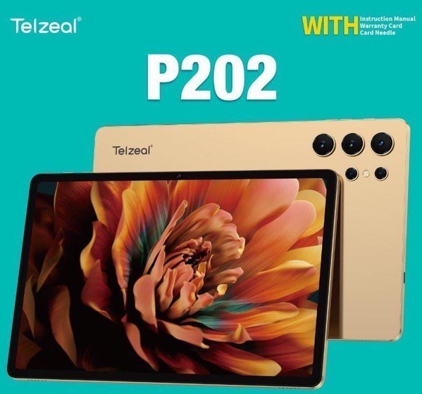 تبلت لپ تاپ شو برند تلزیل  سیمکارتخور P202  Telzeal با حافظه 64گیگ و رام 4