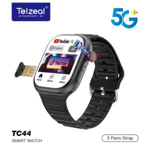 ساعت هوشمند Telzeal TC44 سیم کارت خور با حافظه ۶۴ گیگ و رم ۶ گیگابایت