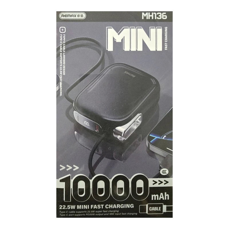 پاوربانک 22.5 وات ریمکس مدل FP-38 ظرفیت 10000 میلی‌آمپرساعت