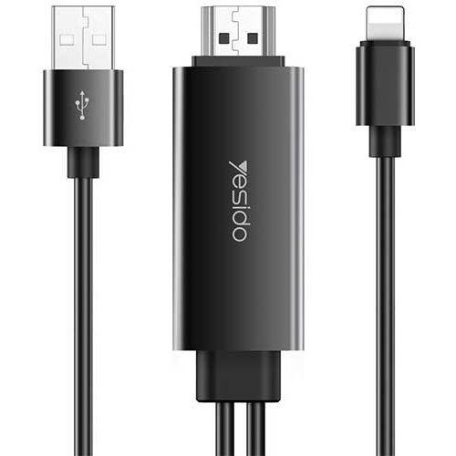 کابل لایتنینگ به اچ دی ام آی یسیدو Yesido HM04 Lightning To HDMI Adapter 1.8m
