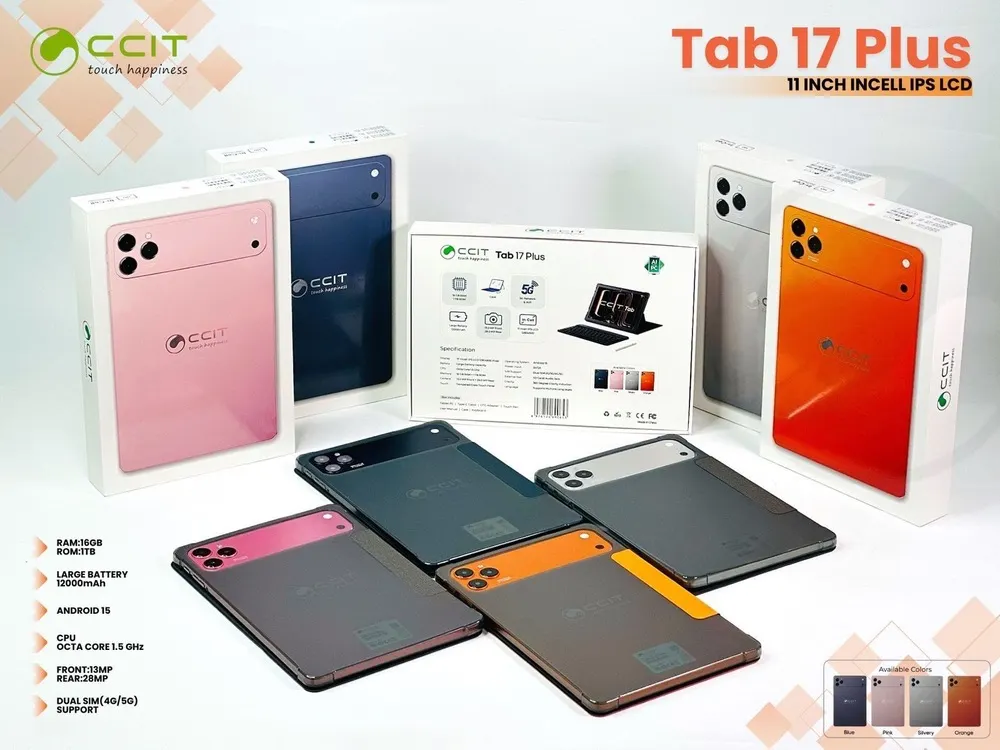 تبلت لپتاب شو برند CCiT مدل Tab17Plus حافظه 64 گیگ رم 4 صفحه نمایش ۱۱ اینچ سیمکارتخور