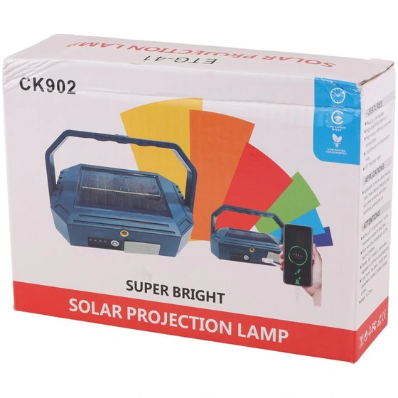پروژکتور سیار شارژی خورشیدی CK902