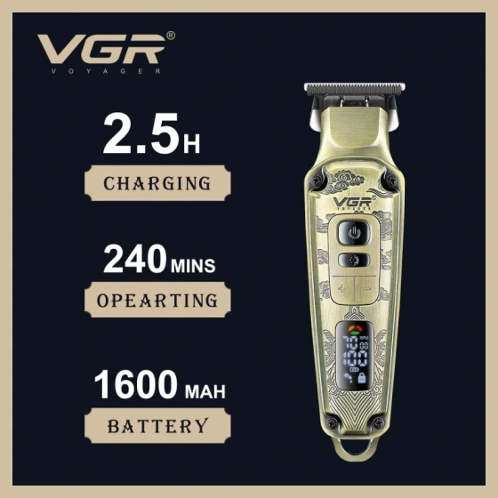 ست ماشین اصلاح وی جی آر مدل V-643 با تکنولوژی برش مستقیم و استیل ضد زنگ - Image 3
