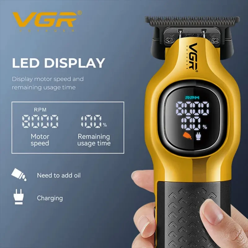 ماشین اصلاح موی سر و صورت شارژی وی جی ار مدل V-885T