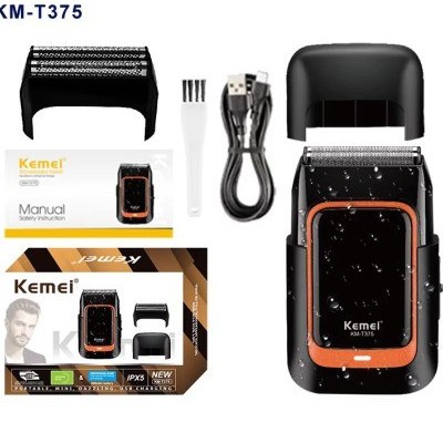 ماشین اصلاح کیمی مدل KM-T375 ضد آب با برش مستقیم