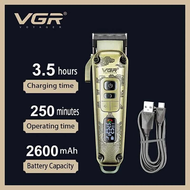 ست ماشین اصلاح وی جی آر مدل V-643 با تکنولوژی برش مستقیم و استیل ضد زنگ - Image 5