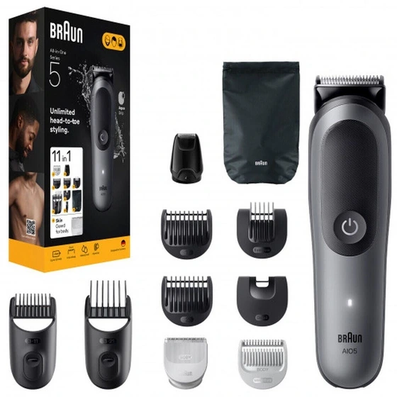 ماشین اصلاح موی صورت شارژی براون BRAUN مدلAIO5560