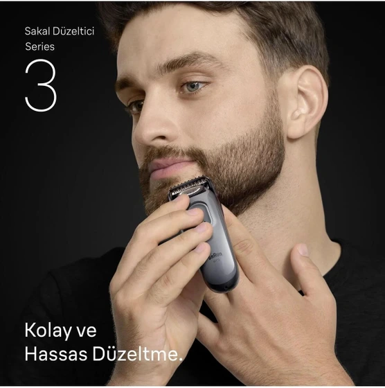 ماشین اصلاح موی صورت شارژی براون BRAUN مدلBT3560 سری ۳