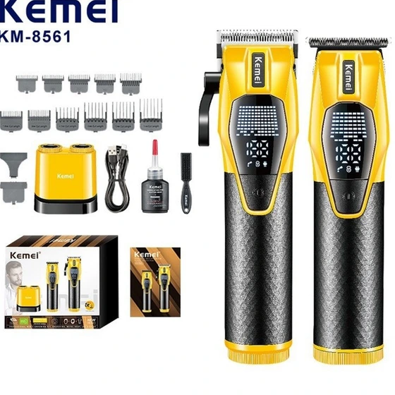ست ماشین اصلاح کیمی مدل KM-8561 با تیغه استیل ضد زنگ - Image 3