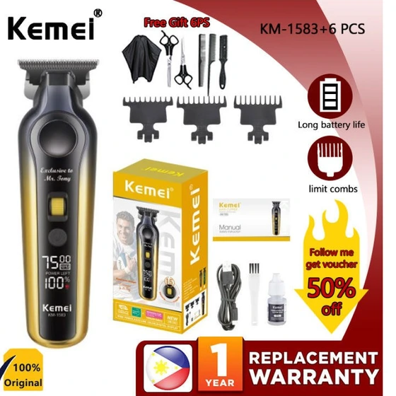 ماشین اصلاح موی سر و صورت شارژی کیمی مدل km-1583