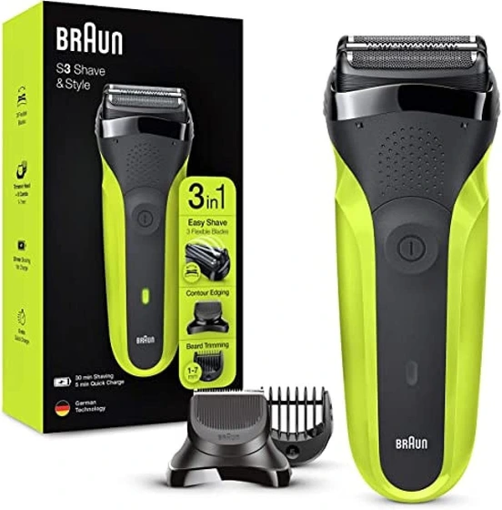 ماشین اصلاح موی صورت شارژی براون  BRAUN مدل 300BT