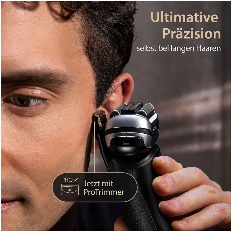 ماشین اصلاح موی صورت شارژی براون مدل 9 pro+ 9510s BRAUN