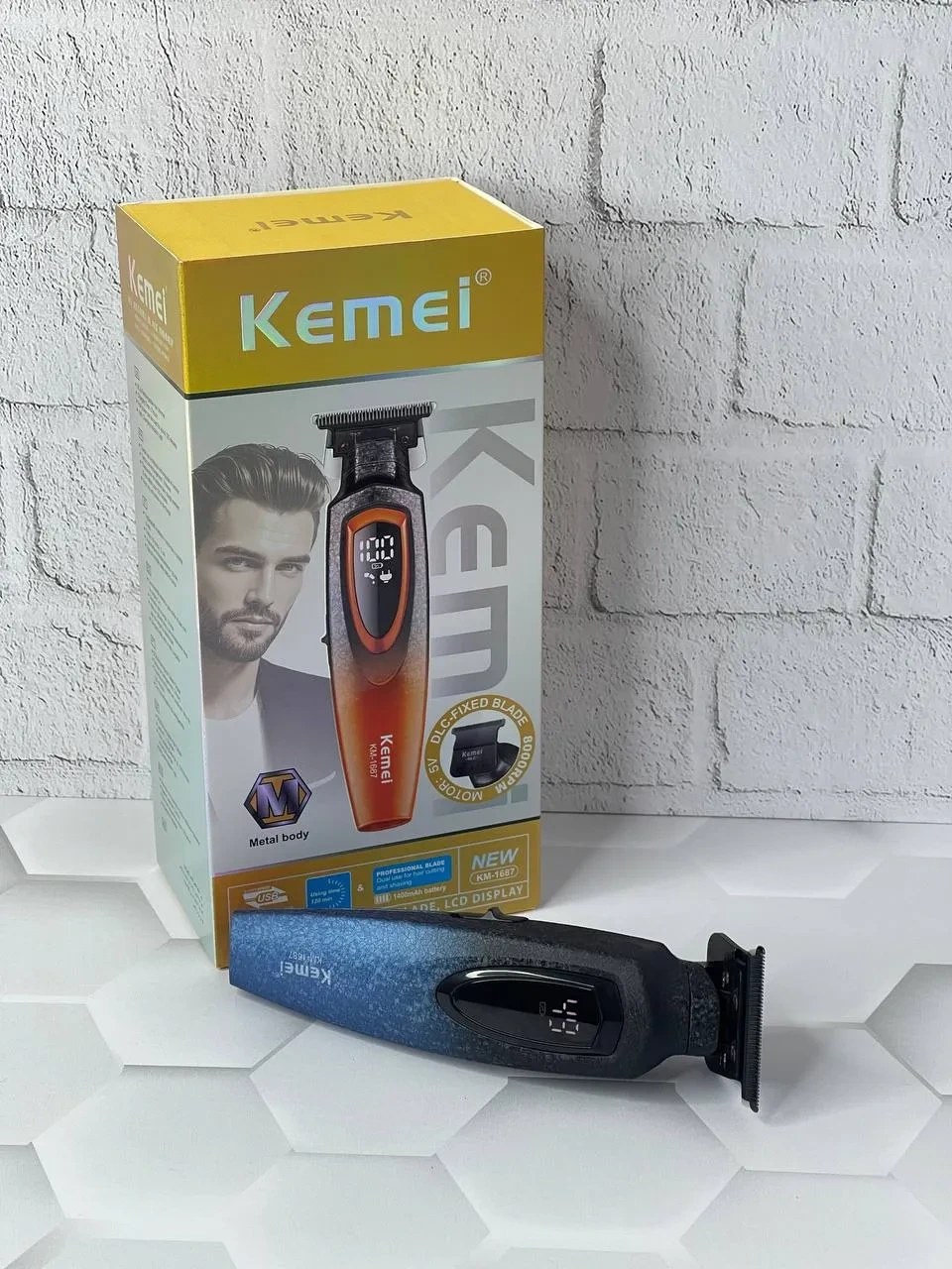 ماشین اصلاح خط زن و صفر زن کیمی مدل Kemei KM-1687 - Image 4