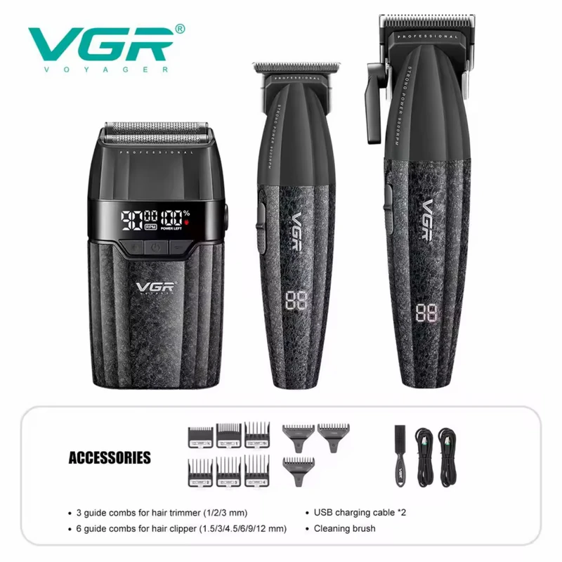 ست ماشین اصلاح حرفه‌ای وی جی آر مدل VGR-V640 S3