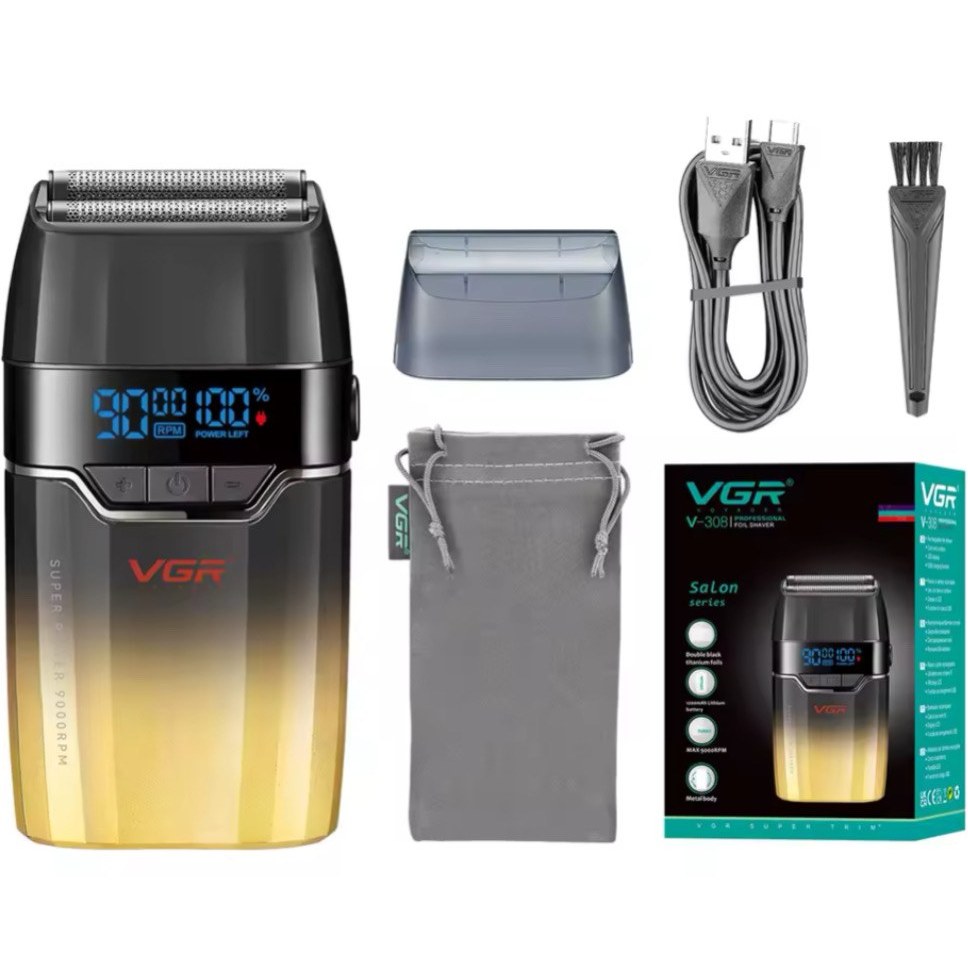 ماشین اصلاح موی سر و صورت شارژی وی جی ار مدل V-308