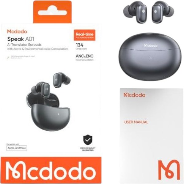 هدفون بلوتوثی مک دودو مدل Earbuds AI Translator HP-8220