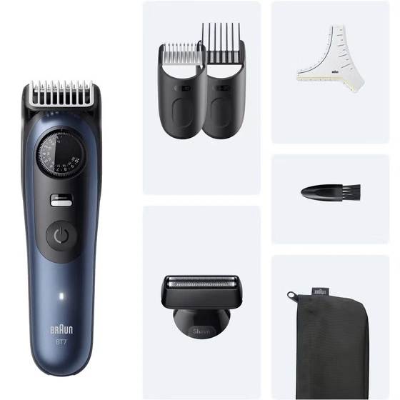 ماشین اصلاح موی صورت شارژی براون مدل BT7520  BRAUN