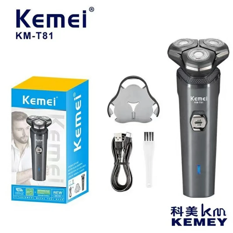 ناموجودماشین اصلاح موی صورت و بدن شارژی کیمی مدل KM-T81 - تصویر 3