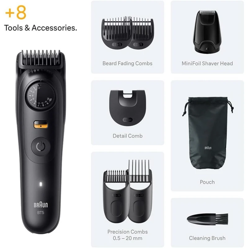 ماشین اصلاح موی صورت شارژی براون مدل BT5560  BRAUN